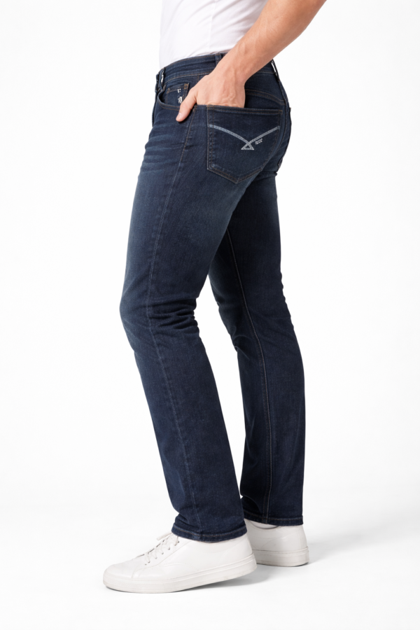 dark gray men's slim fit jeans