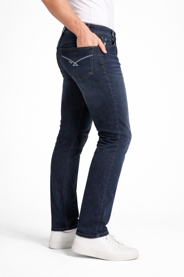 dark gray men's slim fit jeans