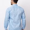 men's cotton casual shirt small floral print long sleeve