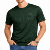 dark moss green men's regular gym & sports t shirt