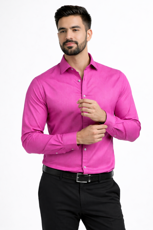 self design geometric printed casual shirt for men's