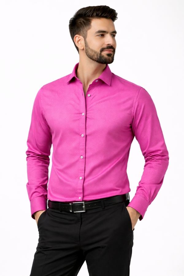 self design geometric printed casual shirt for men's