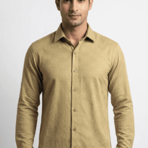 lemon grass geometric printed casual shirt for men's