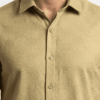 lemon grass geometric printed casual shirt for men's